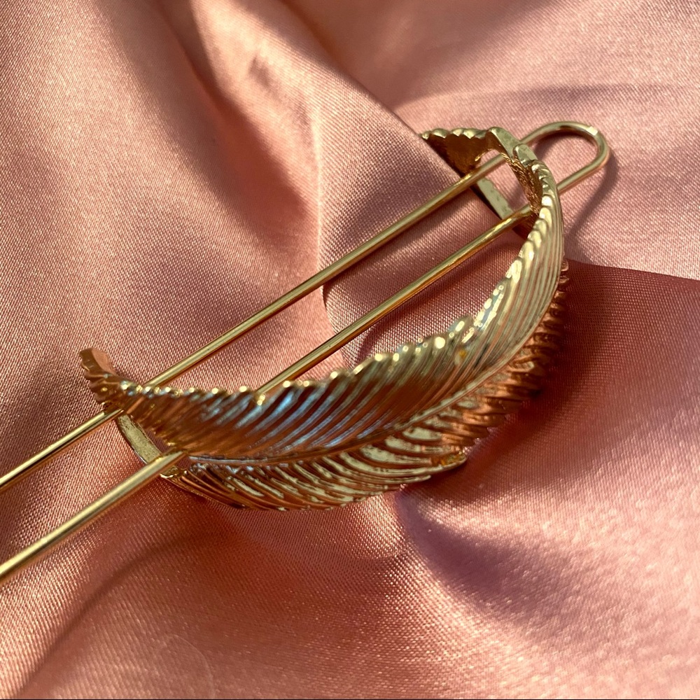 💕Last one Feather Hair Pins Bun Cage - Picture 4 of 8